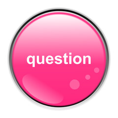 pink button with a question sign