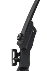 Modern black sports bow isolate on a white background.