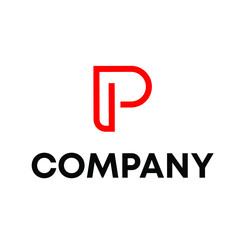 p logo design