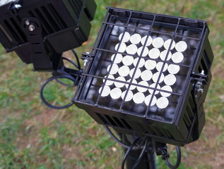Close up outdoor LED lamp
