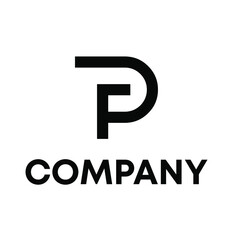 p logo design