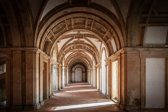 Cloister in the Convent of Christ.
Tomar, Portugal