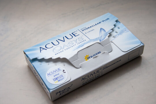 Acuvue oasys brand logo. Medical contact lense