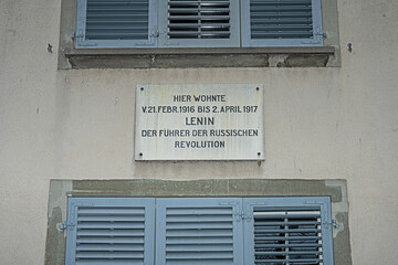 Fototapeta na wymiar Aufenthaltsort von Lenin in Zürich, Schweiz