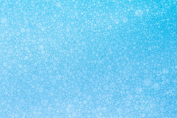 Macro close up of soap bubbles look like scientific image of cell and cell membrane