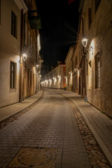 Fototapeta na wymiar Narrow medieval Boksto street