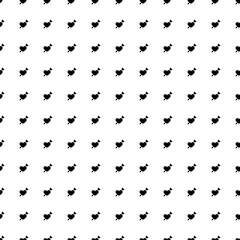 Square seamless background pattern from geometric shapes. The pattern is evenly filled with black cupid arrow symbols. Vector illustration on white background