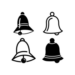 Christmas bell icon vector illustration