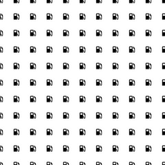 Square seamless background pattern from black gas station symbols. The pattern is evenly filled. Vector illustration on white background