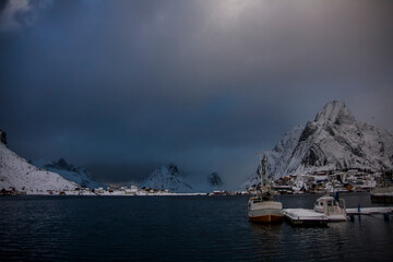 Winter in Reine, Lofoten Islands, Northern Norway