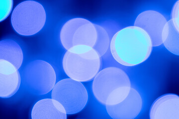 Blue background bokeh is used in Christmas, Valentine, New Year and events.