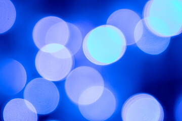 Blue background bokeh is used in Christmas, Valentine, New Year and events.