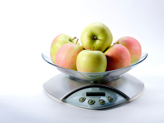 Apples on electronic scales
