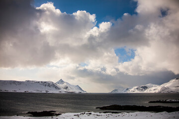 Winter in Lofoten Islands, Northern Norway