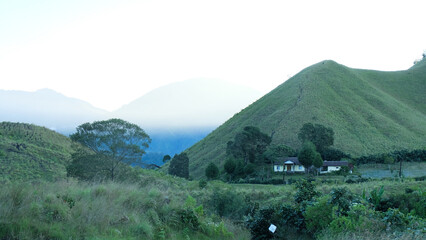 Beautiful hill view with cool air