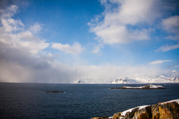 Winter in Lofoten Islands, Northern Norway