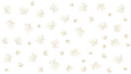 white pattern background with gold leaves