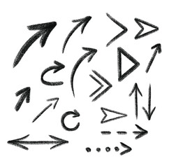 Arrow grunge. Arrow chalk