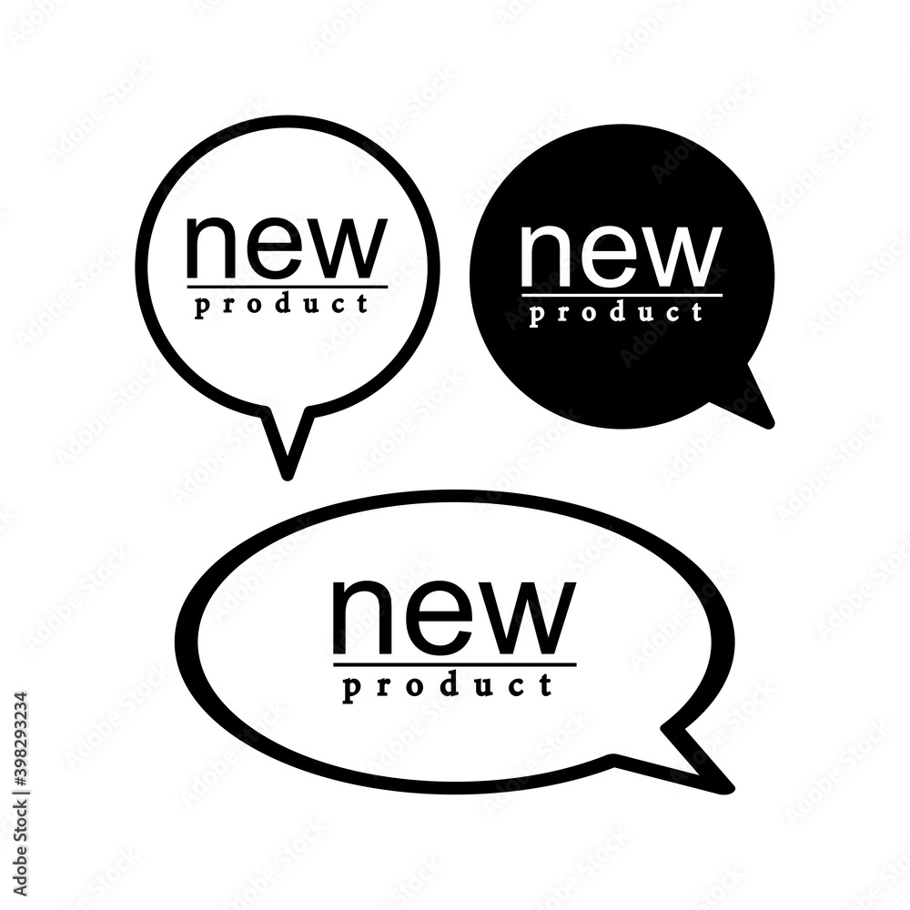 Wall mural retail icon : new label icon vector