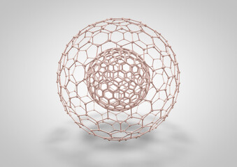 Fototapeta na wymiar Radiolaria illustration, Radiozoa 3D rendering, protozoa, diatom