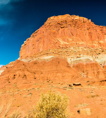 Fototapeta premium The Steep Cliffs of the Waterpocket Fold, Capitol Reef National Park, Utah, USA
