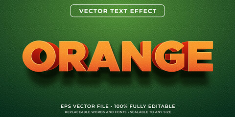 Fototapeta Editable text effect - orange texture text style obraz