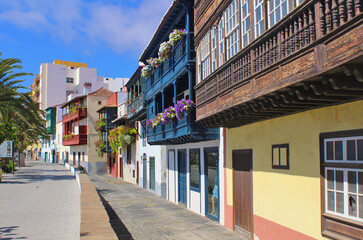 Balcones de la Avenida Marítima, Santa Cruz de la Palma, Canarias