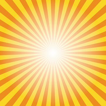 Abstract Yellow Sunburst