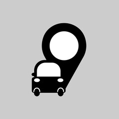 Geo and car icons gps. Arrow map Pin vector stock illustration isolated. eps10