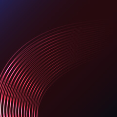 Beautiful red abstract magic energetic electrical spiral twisted cosmic fiery parallel lines, stripes glittering glowing on burgundy background. illustration. Texture