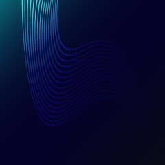 Naklejka premium Beautiful purple pink abstract magical energy electric spiral spun cosmic fiery parallel lines, stripes glittering glowing on a blue background. illustration. Texture