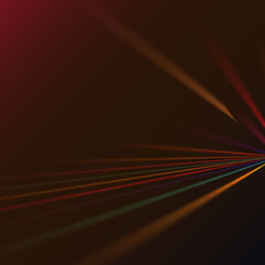 Multicolored abstract magic energy electrical spiral twisted cosmic fiery parallel lines, stripes shining glowing, rays of light on a colored background. illustration. Texture