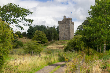 Fototapeta na wymiar Mains Castle, East Kilbride, South Lanarkshire, Scotland.