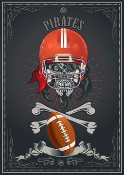 Skull American Football