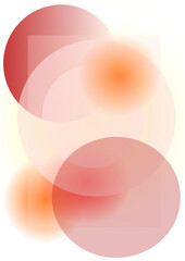 Rote Kreise transparent