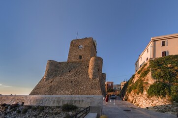 View of the Swabian Castle in Termoli (italy)