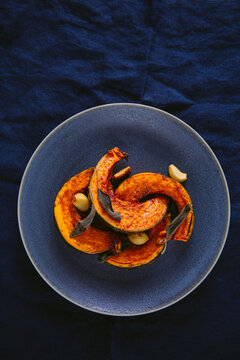 Roasted Kabocha Squash and garlic