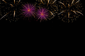 Pattaya Fireworks Festival 2020 at Pattaya Beach, Thailand