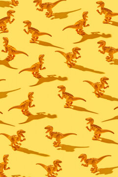 Pattern from dinosaurs with shadows.