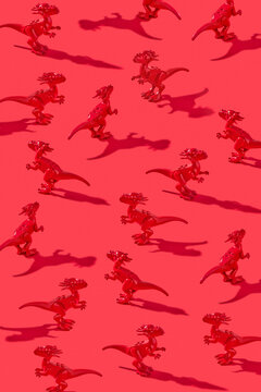 Animal dinosaur's pattern with shadows.