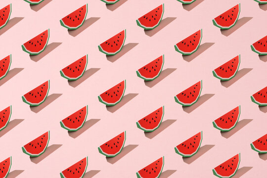 Watermelon. Paper cut style.
