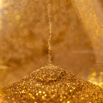 Macro view of golden sand.
