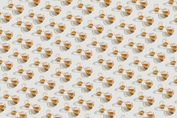 Retro hourglass pattern with shadows.