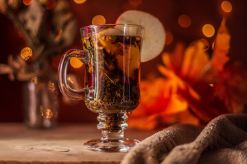 Still life- selective focus. Dark background and bokeh