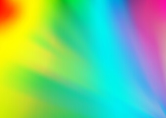 Light Multicolor, Rainbow vector abstract bright template. Creative illustration in halftone style with gradient. The template for backgrounds of cell phones.