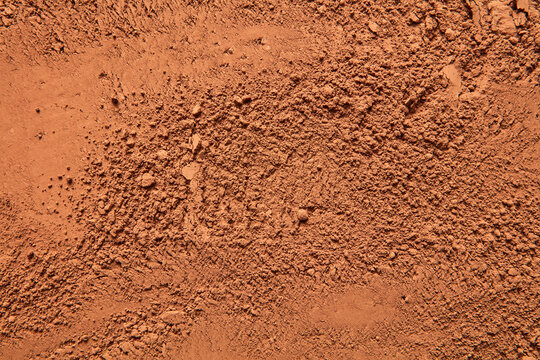 Natural cocoa powder backdrop.