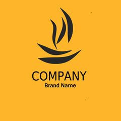logo for company illustrasion leaf ,simple icon in vector.