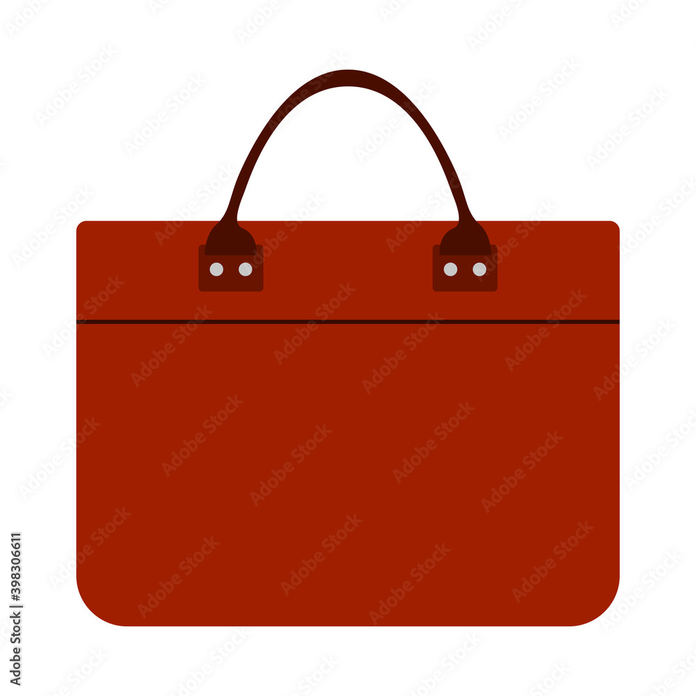 Wall mural business woman briefcase icon