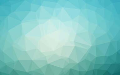 Light BLUE vector polygon abstract background. Colorful illustration in abstract style with gradient. Template for your brand book.