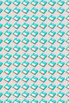 Old-fashioned diskettes pattern.